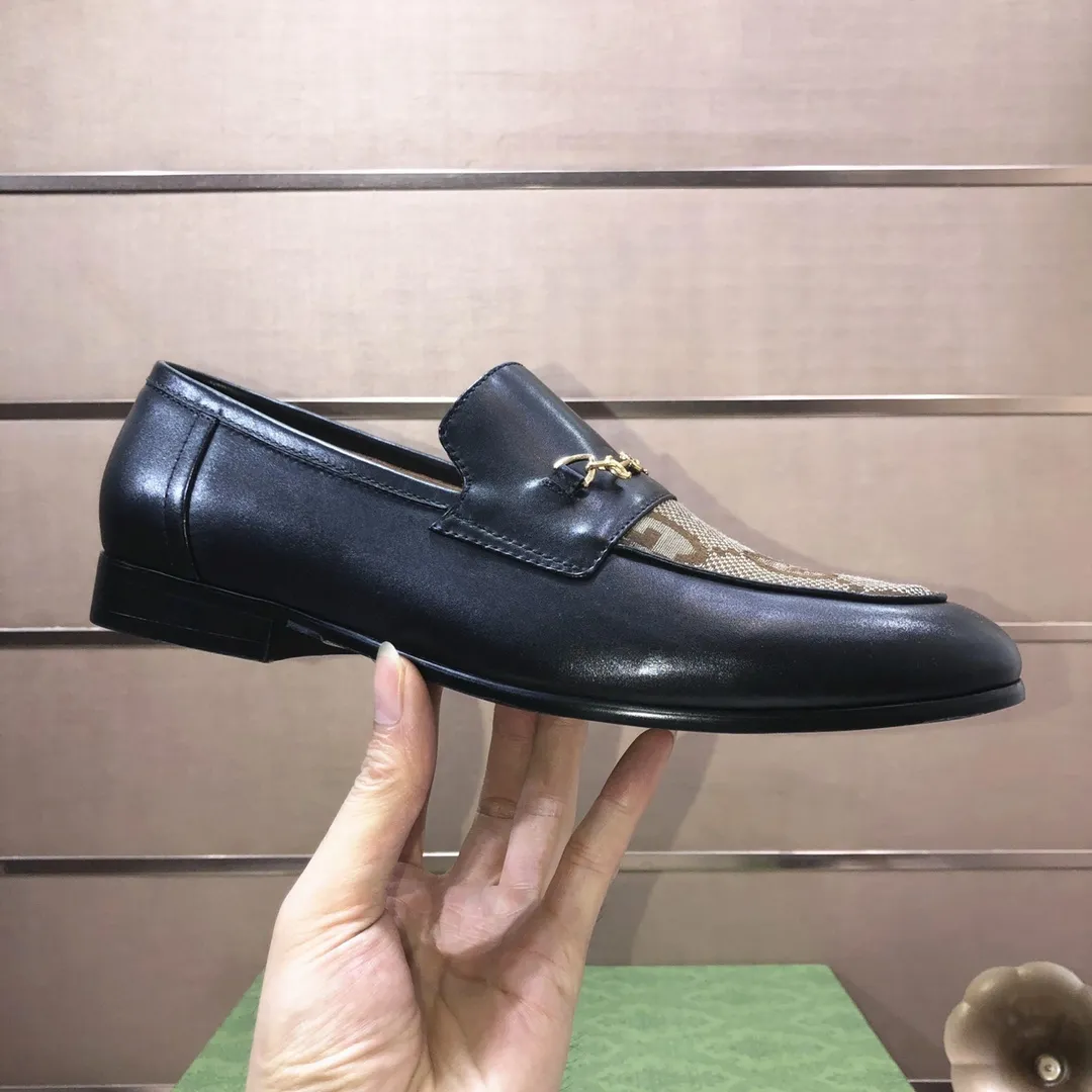 Men's shoes 💰580💰[GUCCI—Gucci] The latest high-end version of Gucci. Official website new model. Available at the same time at counters, the uppers are made of original cowhide imported from Italy/matched with the original special material splicing design concept; "highlight, high-end, grade, extravagance" and exquisite workmanship (original mesh fabric) sole: original factory special outsole size (38-45) (custom-made 45 non-returnable)